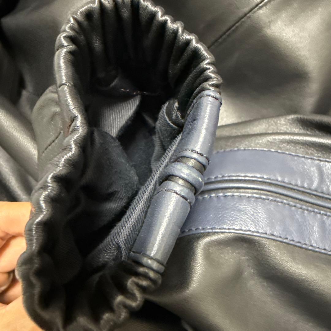 美品 サイズ48 MARNI レザージャケット 黒