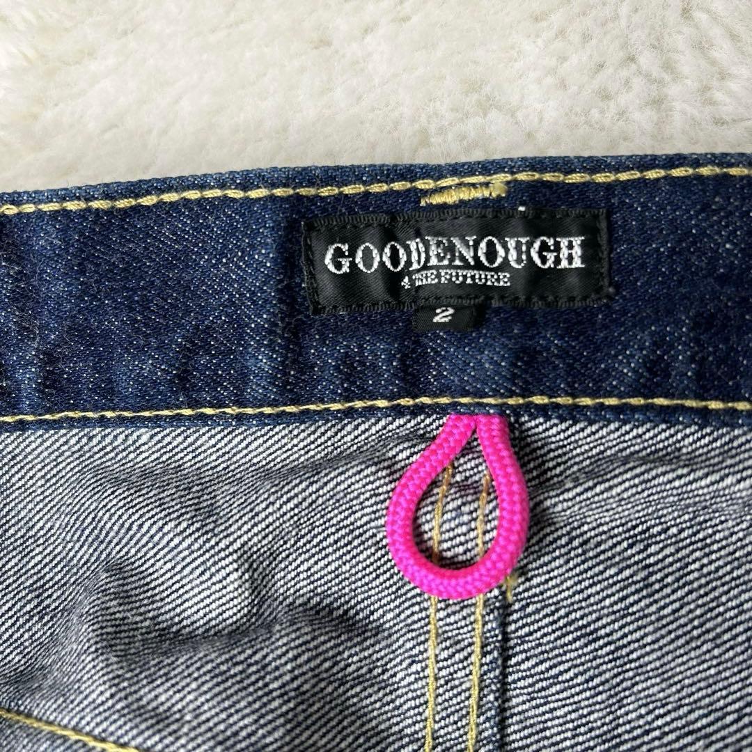 美品GOOD ENOUGH グッドイナフ/赤耳 デニムパンツ 2 濃紺　ブルー