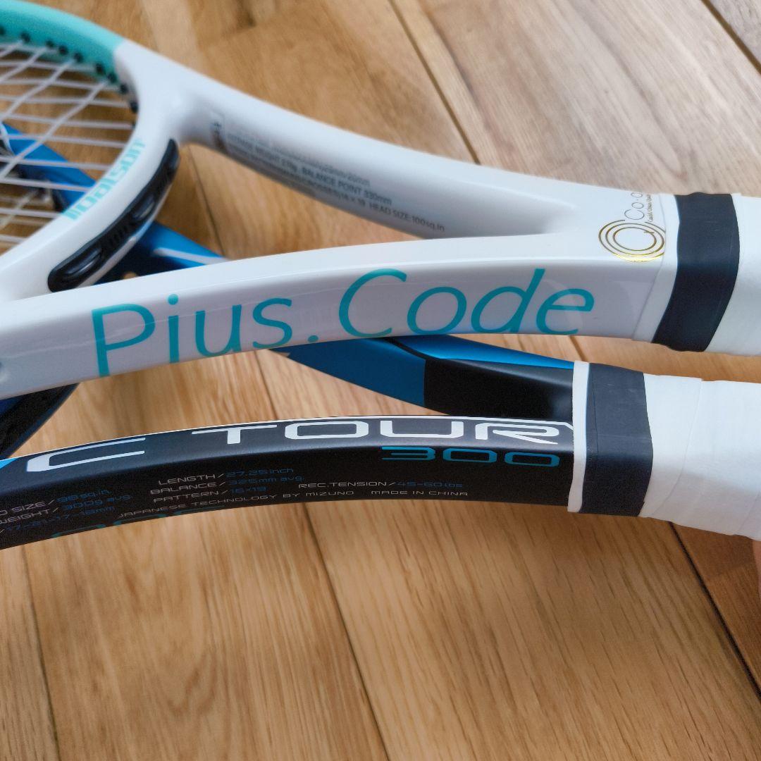 C TOUR 300 Pius.Code テニスラケット2本セット