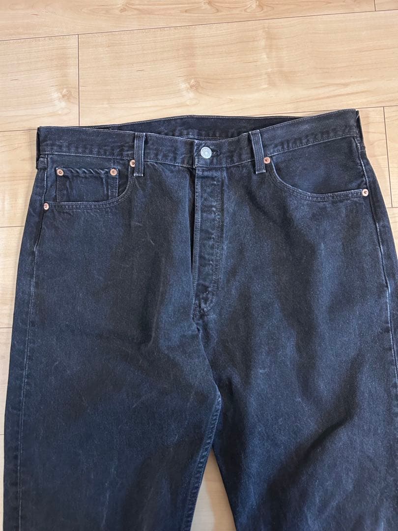 90s Levi’s 501 後染めブラックUSA製 W38 L30