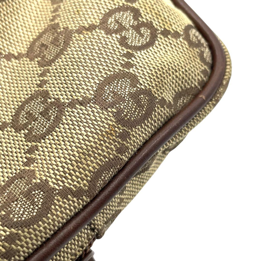 良品　GUCCI グッチ　m3 GGキャンバス　シガレットケース　タバコ入れ　茶