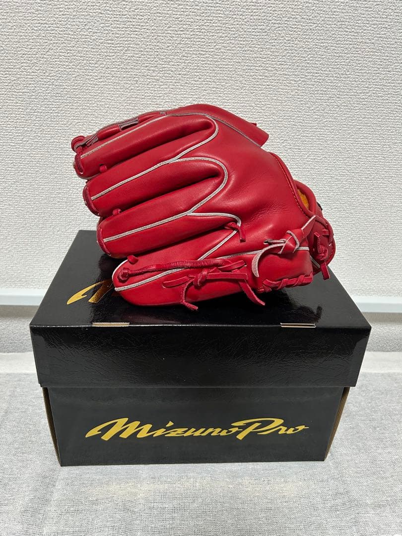【RF Inc. 】Mizuno Pro 軟式グローブ レッド 箱付き