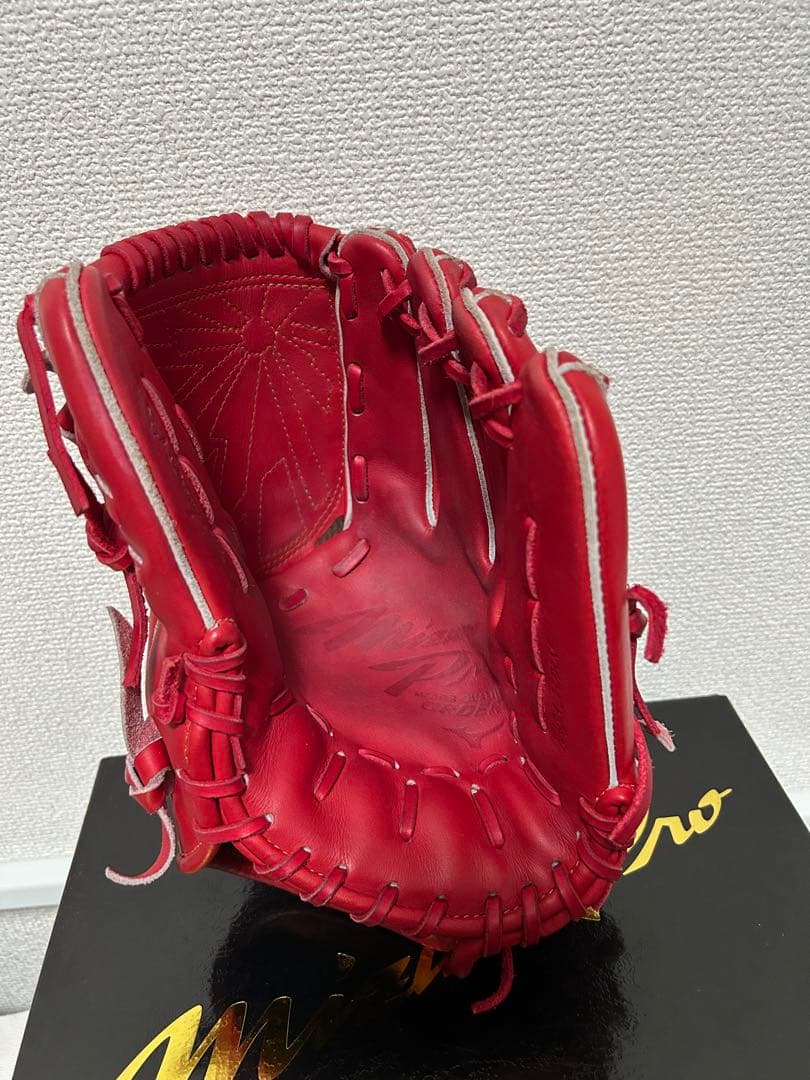 【RF Inc. 】Mizuno Pro 軟式グローブ レッド 箱付き