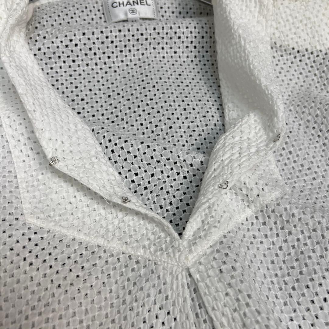 ANA G.K  CHANEL シャネル スキッパーコットンシャツ シアー