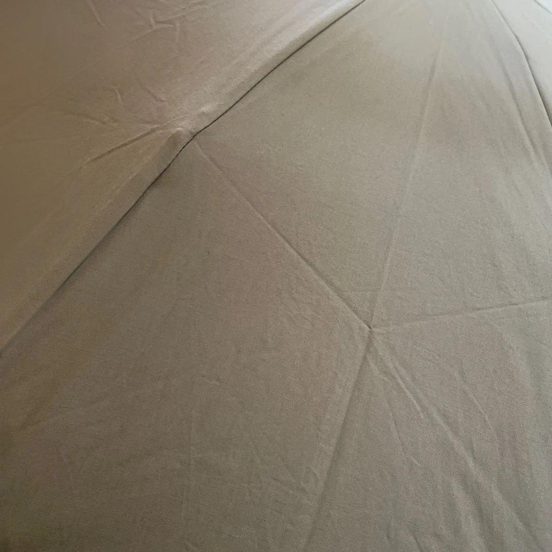 美品 日傘 晴雨兼用傘 サンク CINQ グレー 折りたたみ