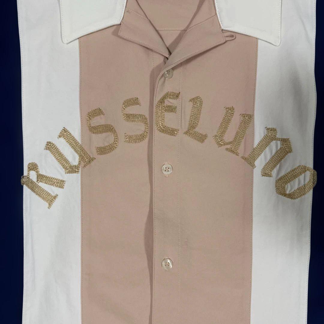 美品　RUSSELUNO ラッセルノ　メンズ　総柄　半袖シャツ　4