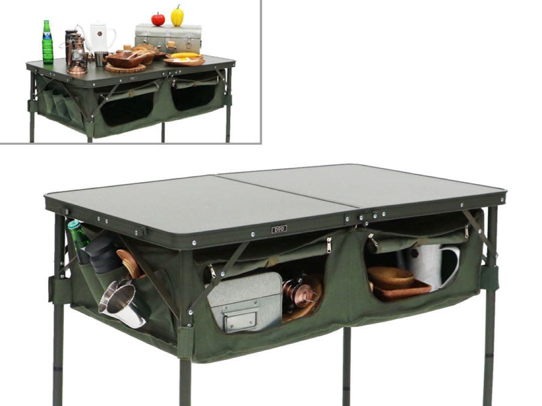 DOD グッドラックテーブル GOOD RACK TABLE カーキ