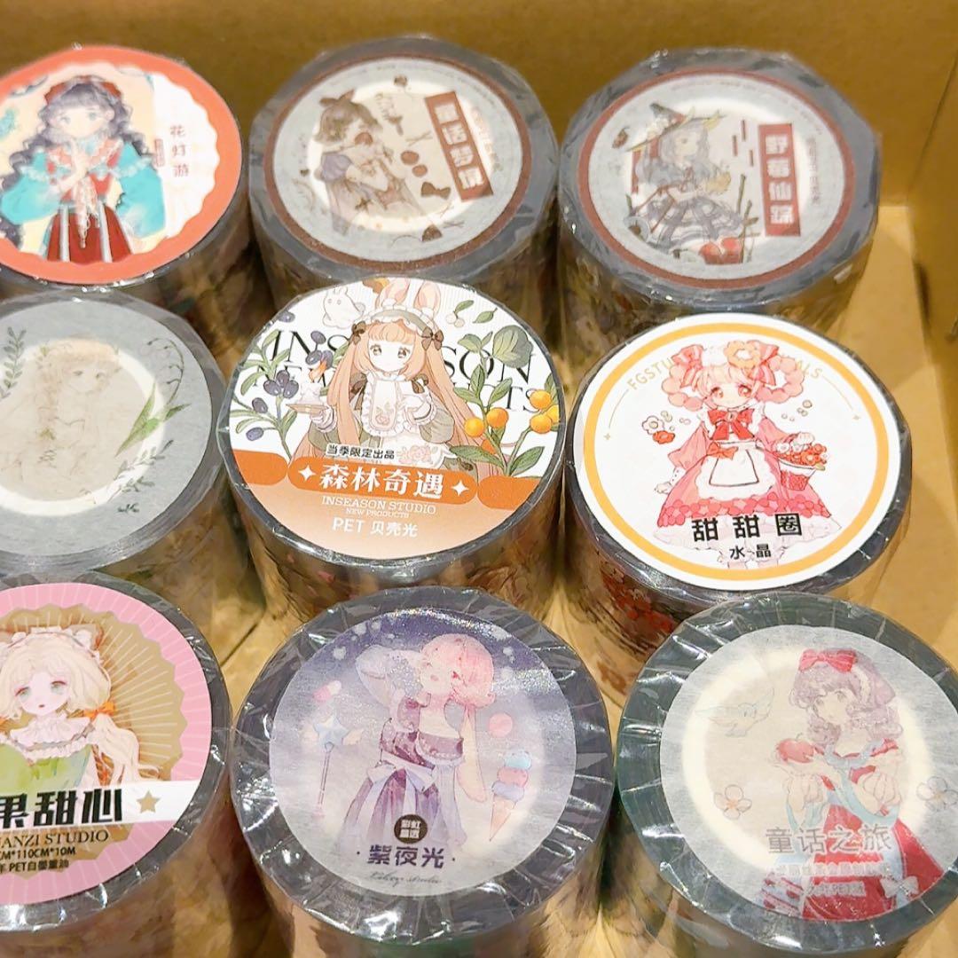 雪**様 【かわいい系女の子セット】人物マステ 海外マステ まとめ売り 新品 1