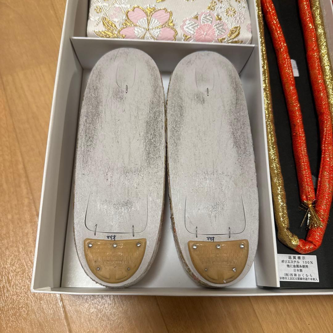 七五三セット 草履 バッグ 花柄　四つ身セット　値下げ可