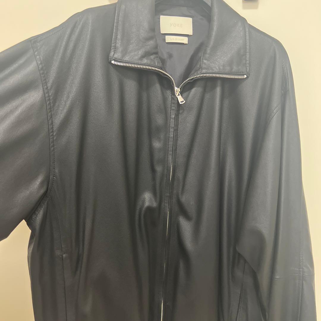 ジャケット・アウター YOKE/LEATHER TRAINING JACKET