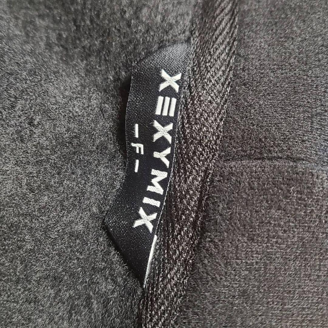 xexymix 裏起毛ナッピングフード付きジップアップ パーカー F 羽織 黒