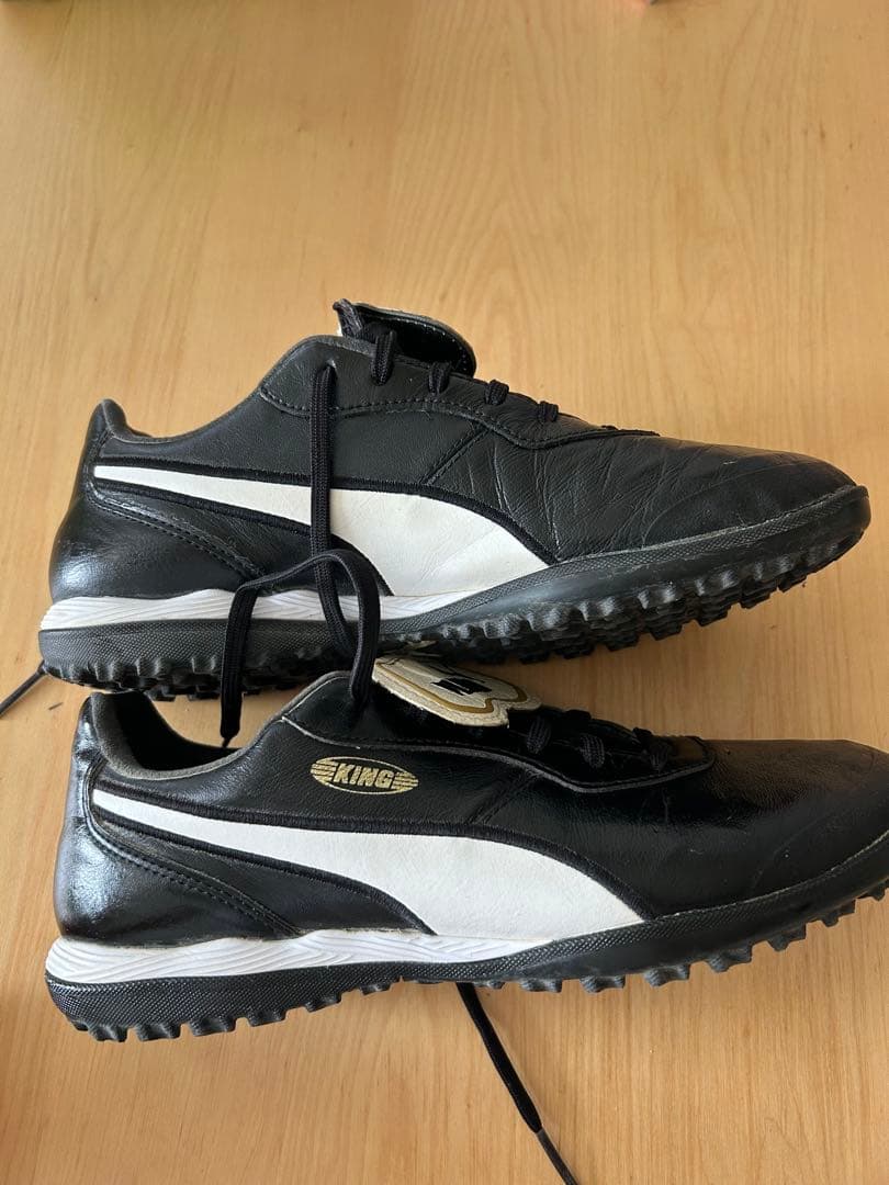 PUMA KING ターフシューズ 26.5cm ブラック×ホワイト