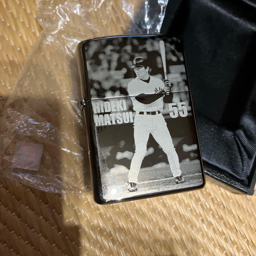 未使用品！レア！松井秀喜 記念グッズ 背番号55 ケース付zippoライター‼️
