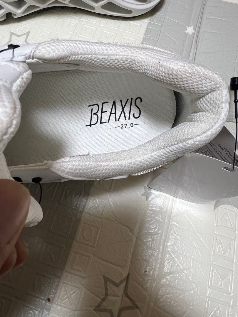 BEAXIS ホワイト スニーカー 27.0cm