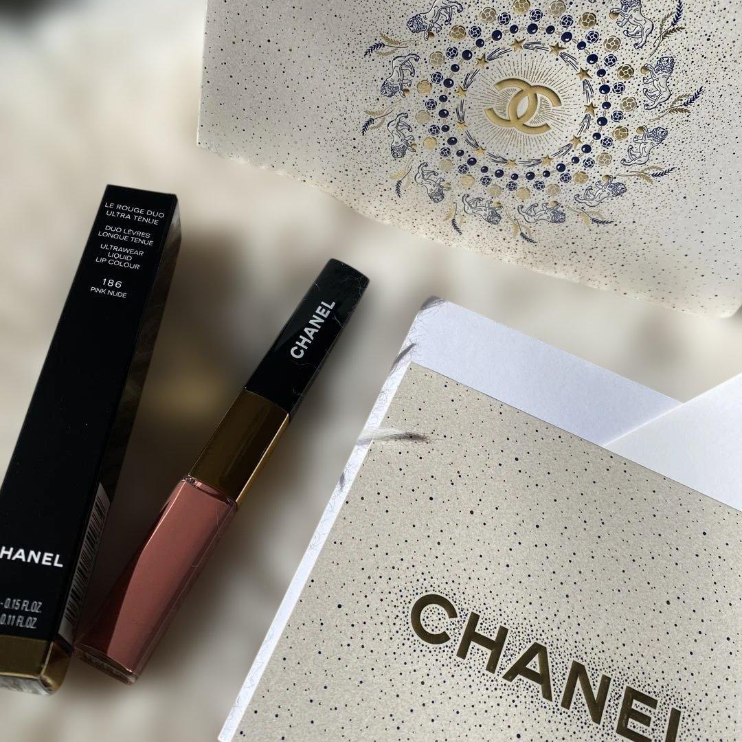 CHANEL リップグロス 186 ギフトボックス　ショッパー
