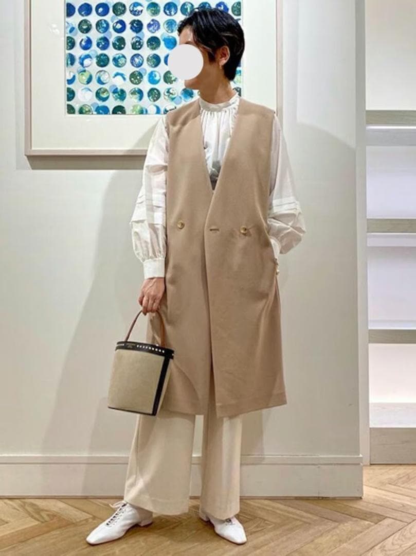 美品 トゥモローランド ボールジィ 2,3万円 ロングジレ ロングベスト 436