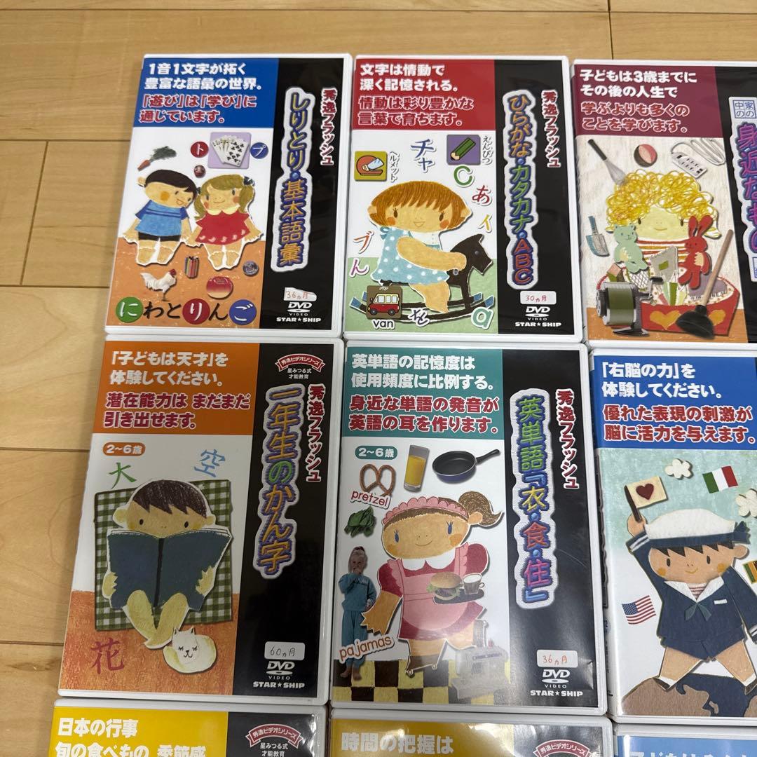 星みつる式「秀逸フラッシュ」シリーズ　子供向け教育DVD全20巻セット