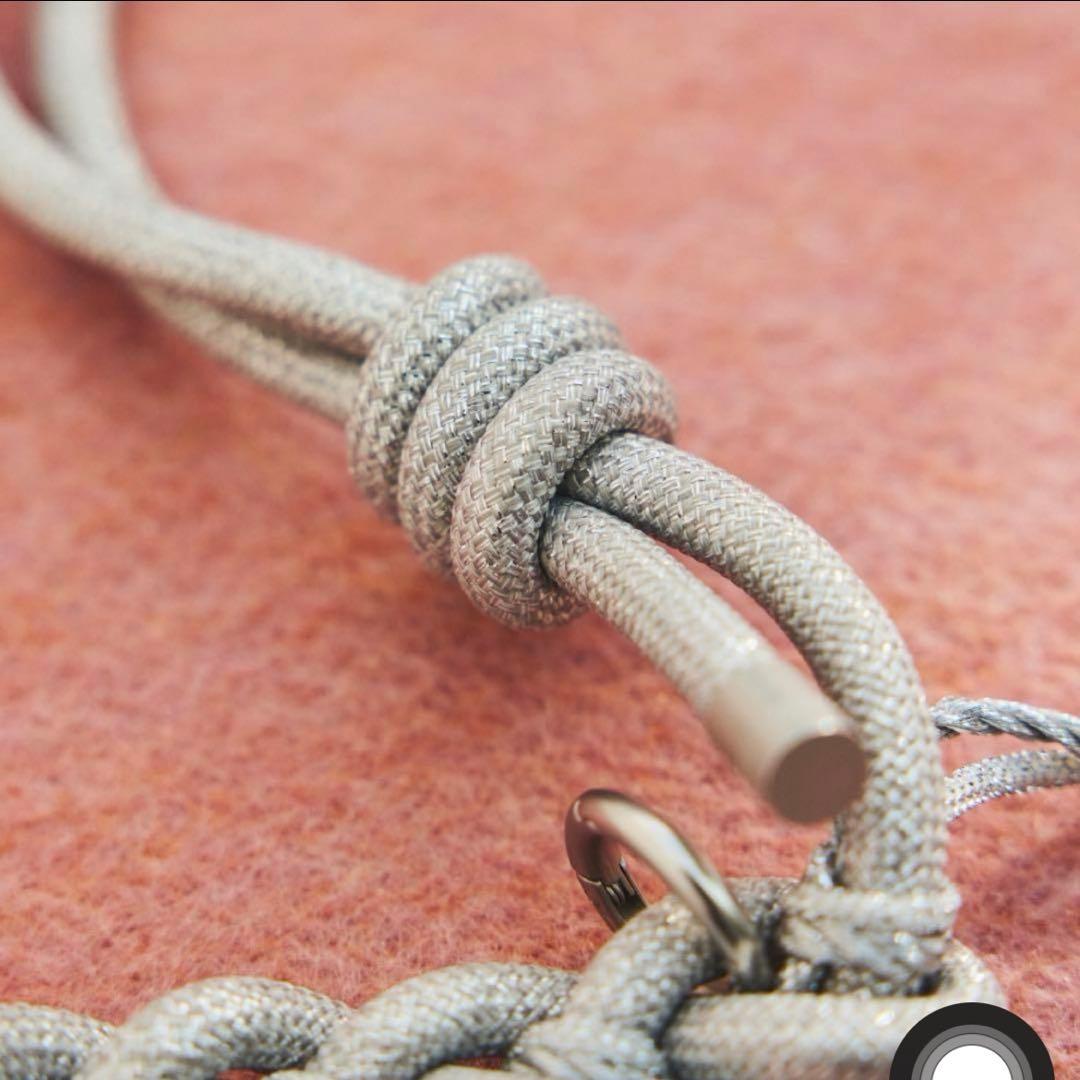 Topologie トポロジー 8.0mm ブレイデッド オーロープ　シルバー