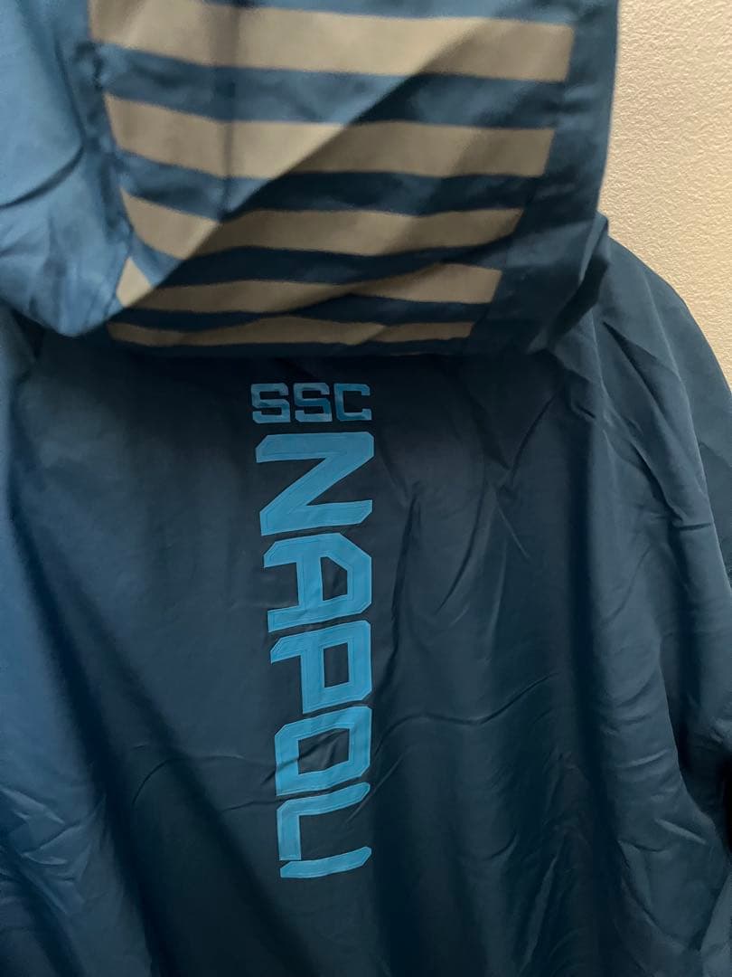 【美品】SSCナポリ ウインドブレーカー XL スポンサーロゴ付 Kappa