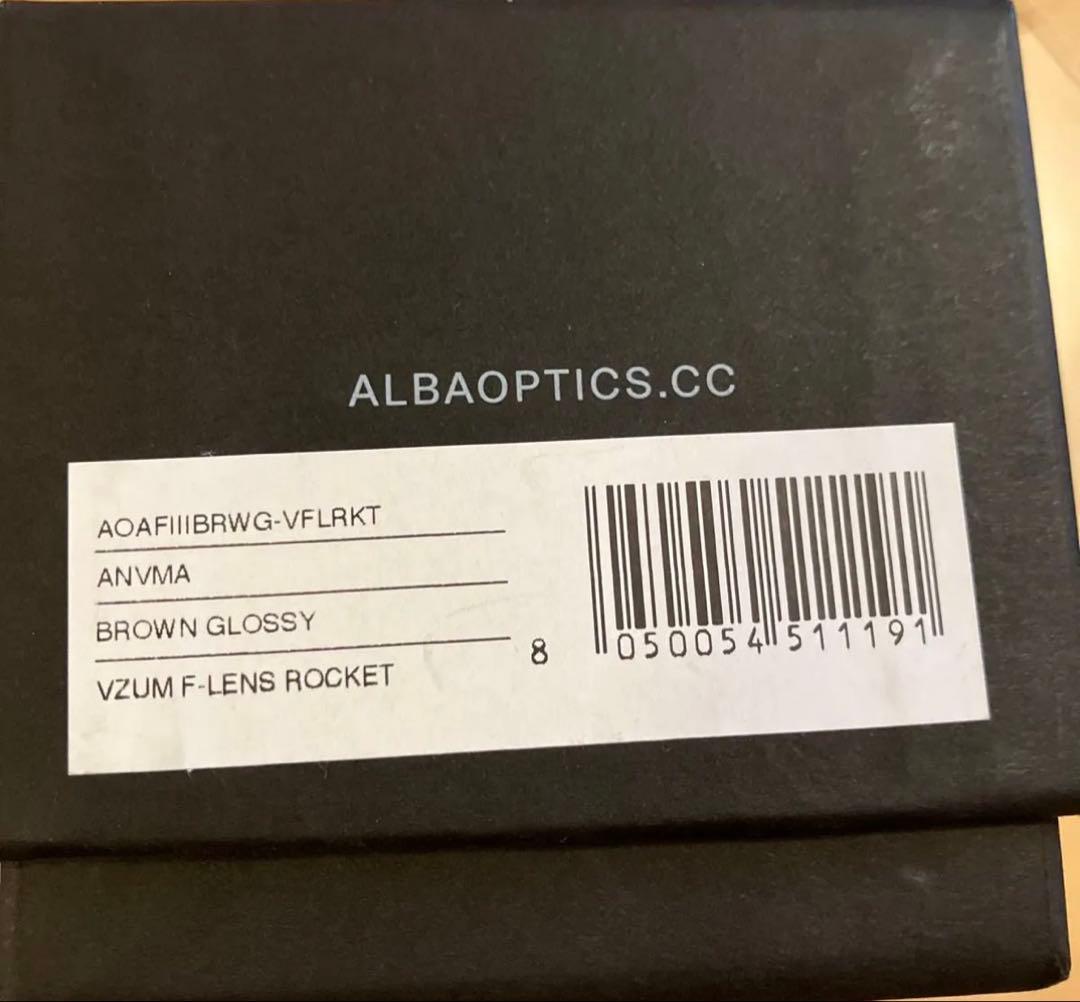 ALBA OPTICS 調光レンズ ANVMA VZUM F-LENS RKT