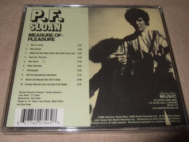 P.F.SLOAN,新品未開封,トムダウド,SSW,シンガーソングライター