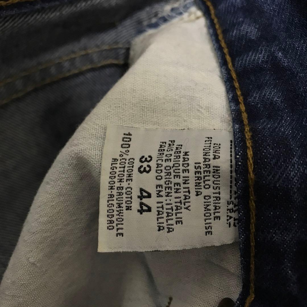 ARMANI JEANS アルマーニ　デニムパンツ　ロゴプレート　イタリア製