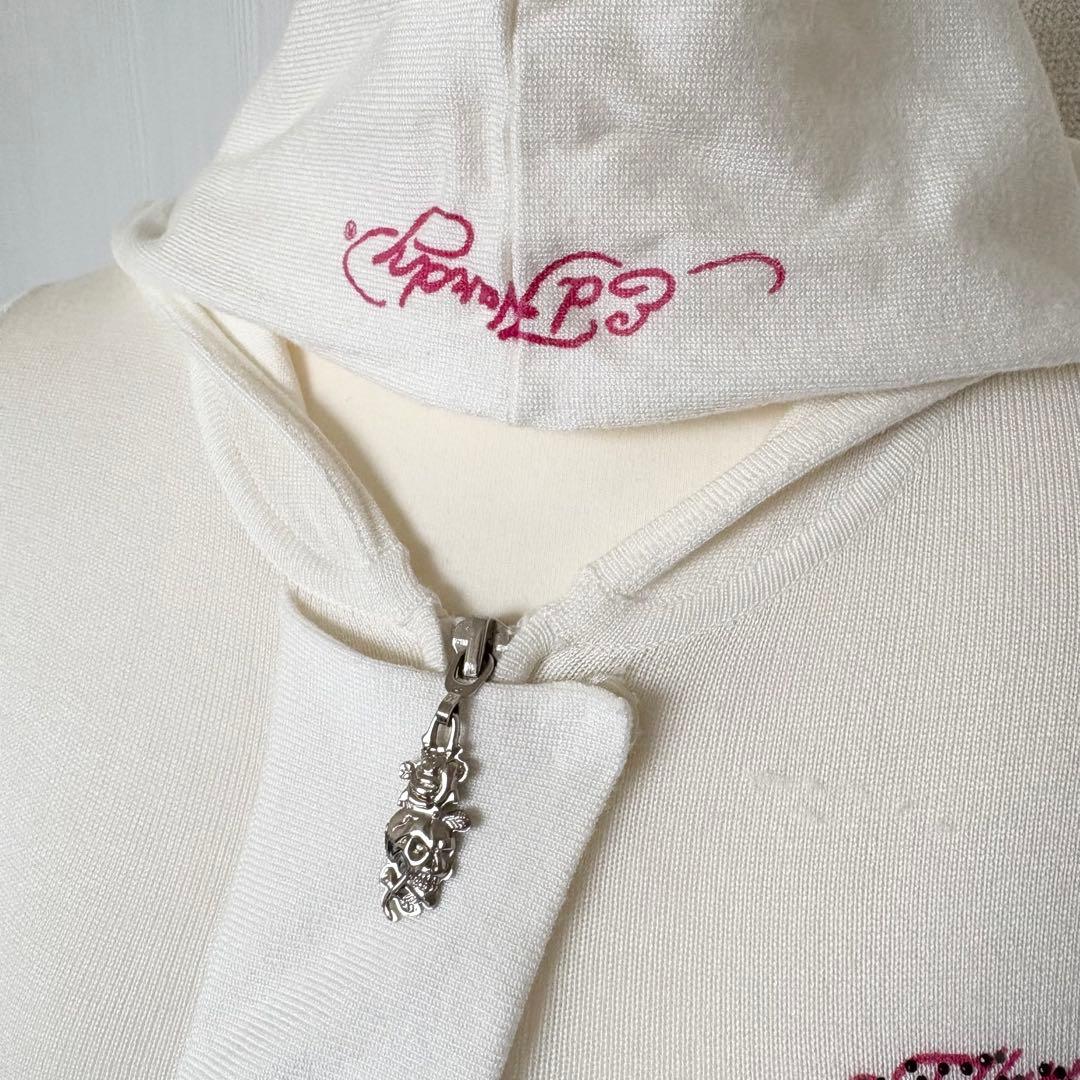 レア品 Ed Hardy ニットジップアップパーカー XS