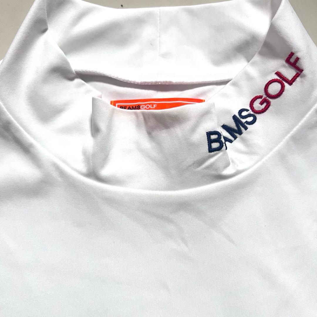 極美品 BEAMSGOLF モックネックシャツ 半袖 L ドライ ビームスゴルフ