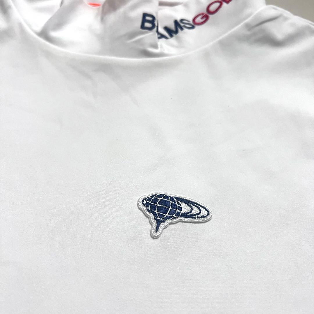 極美品 BEAMSGOLF モックネックシャツ 半袖 L ドライ ビームスゴルフ