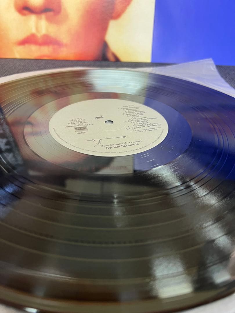 美盤 坂本龍一 戦場のメリークリスマス LP 邦楽レコード帯付　1983年