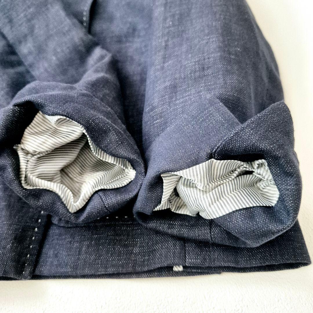 MaxMara ジャケット　ダブル　リネン　デニム ショート丈 36