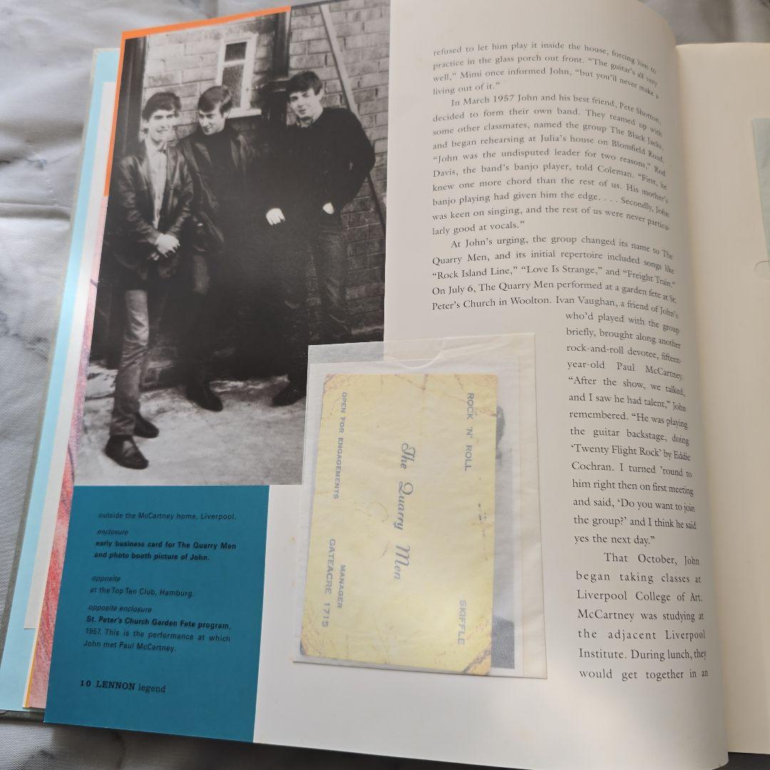 LENNON legend ジョン・レノン 洋書 写真集 CD付 メモラビリア