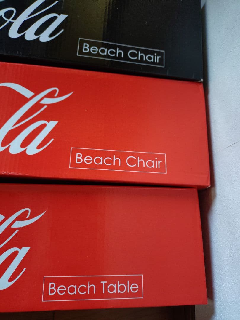 Coca-Cola ビーチチェア・テーブル・サンダルセット