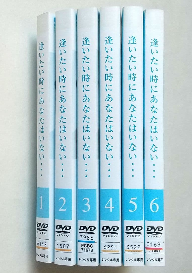 逢いたい時にあなたはいない 全6巻 レンタル落ちDVD 中山美穂 大鶴義丹