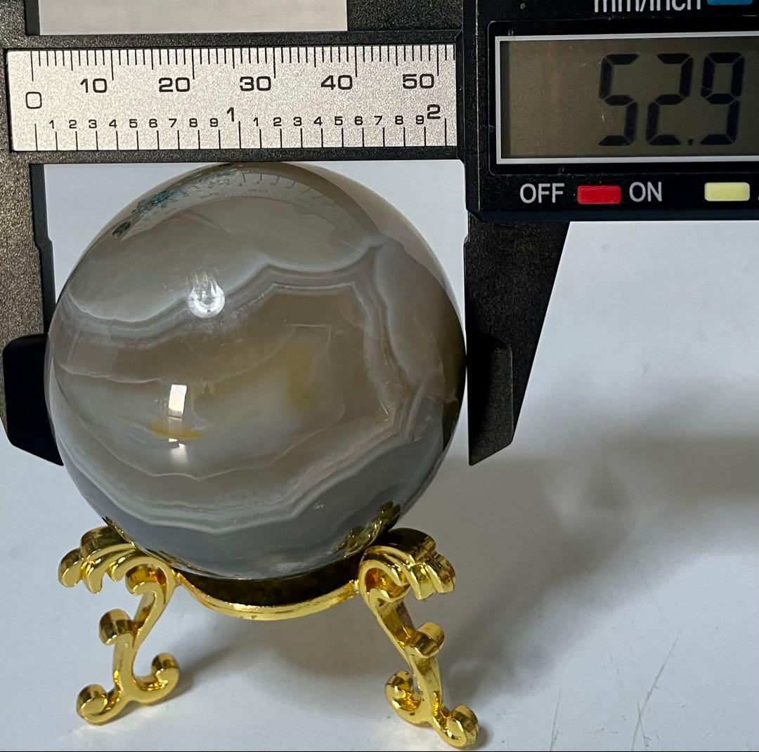 モスアゲート 水草模様 瑪瑙丸玉 風水晶 エネルギー パワーストーン 幸運 お守