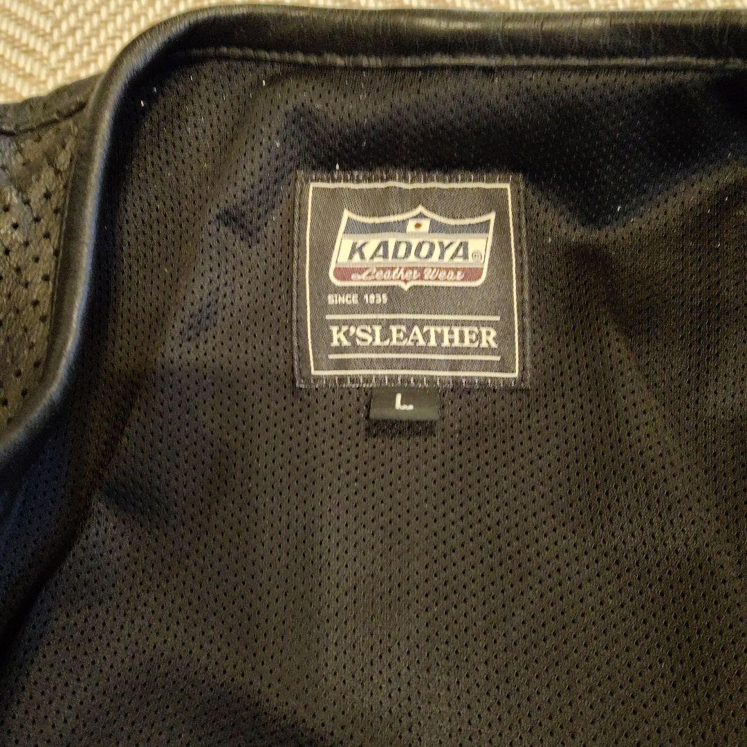 KADOYA K'SLEATHER PL-EVOメッシュライダースジャケット L