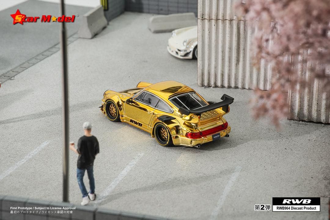 Star Model 1/64 RWB 964 金色