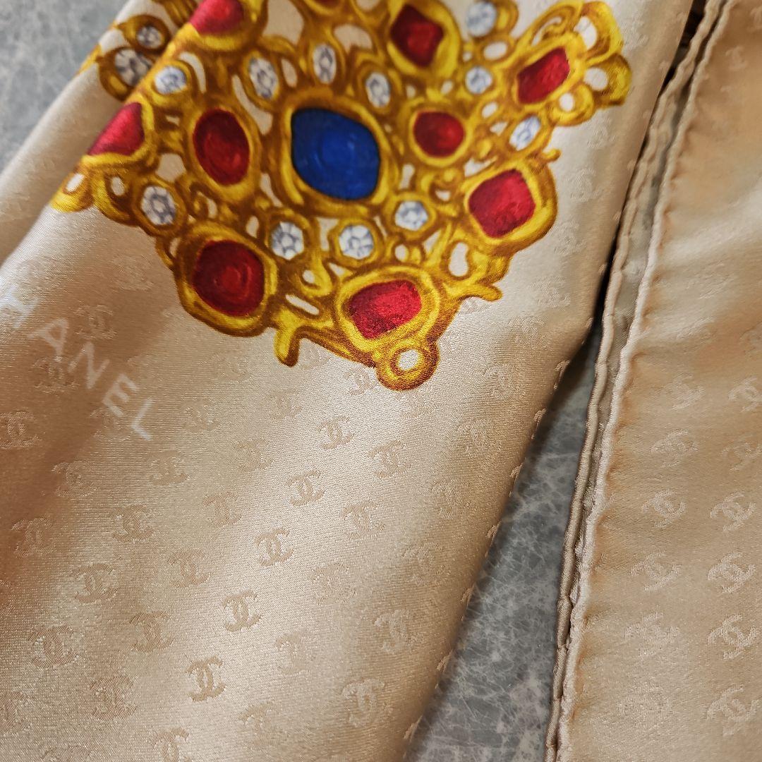 CHANEL シルク スカーフ 大判