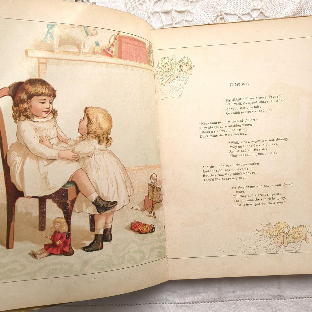 超稀少1888初版本 アンティーク絵本 洋書 児童書 ヴィクトリアン ヴンテージ