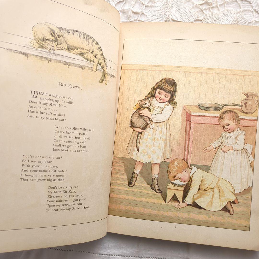 超稀少1888初版本 アンティーク絵本 洋書 児童書 ヴィクトリアン ヴンテージ