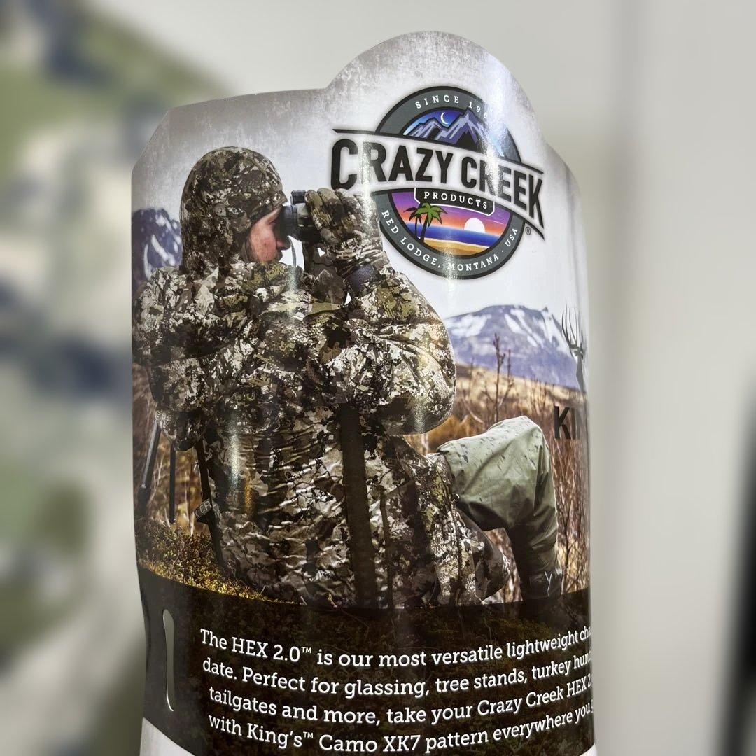 Crazy Creek カモフラージュ X7 オリジナル アウトドアチェア