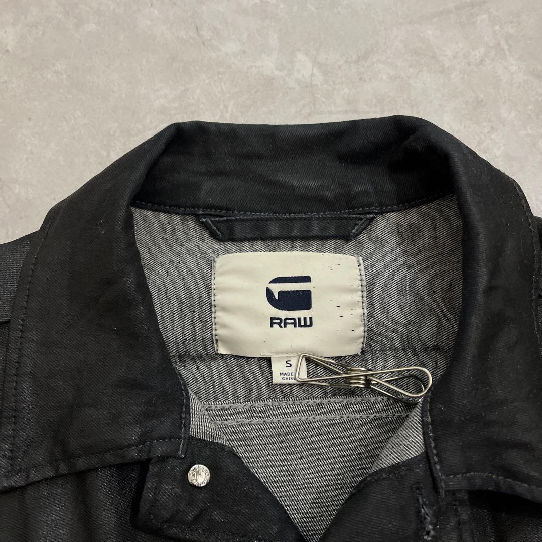 ジャケット・アウター archive black coated denim jacket