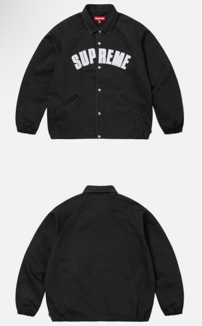 ジャケット・アウター Supreme Arc Denim Coaches Jacket \"Black\"