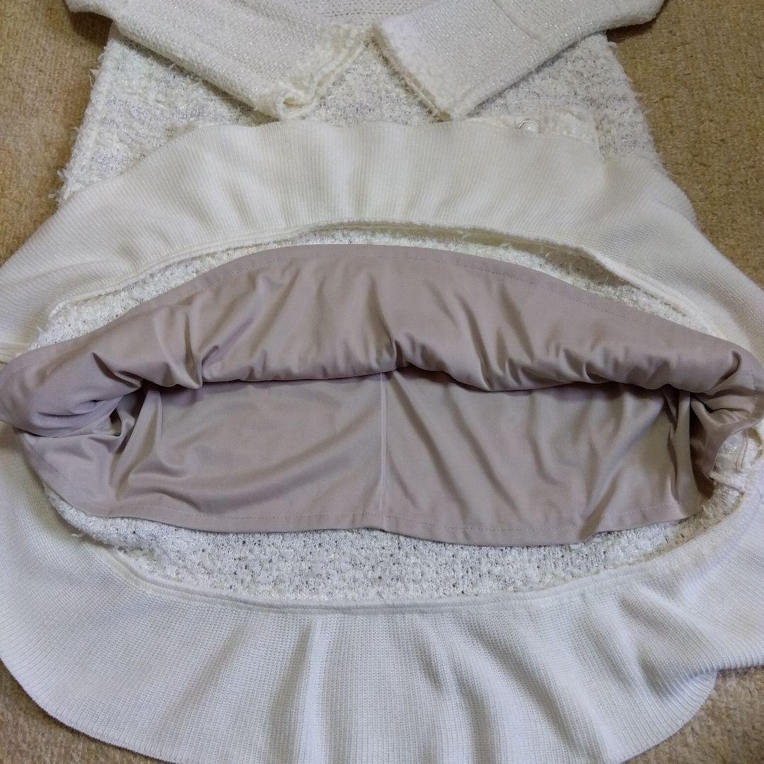 美品　TO BE CHIC　ツイード　ニット　ワンピース