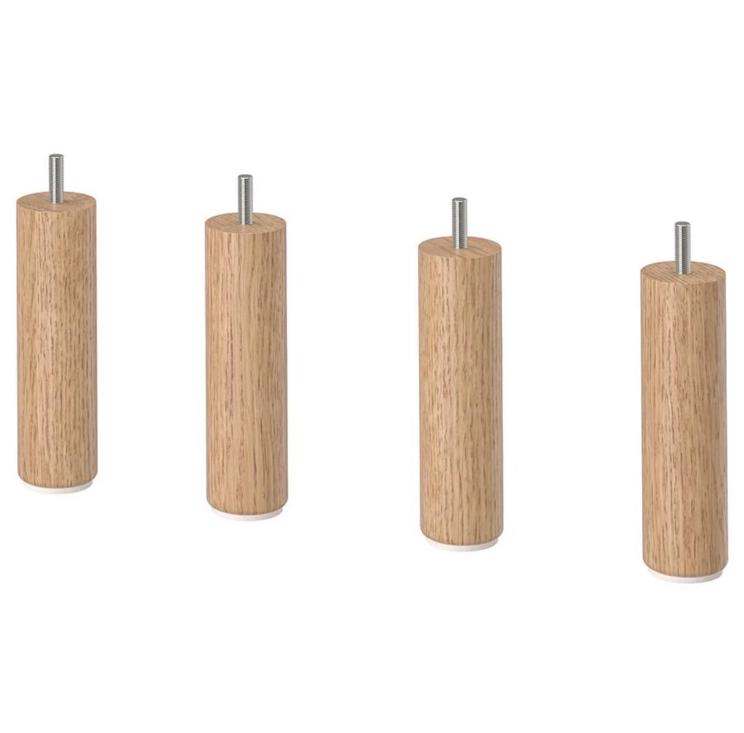 IKEA ソーデルハムン 3人掛けソファ グレー 木製脚付き クッション付