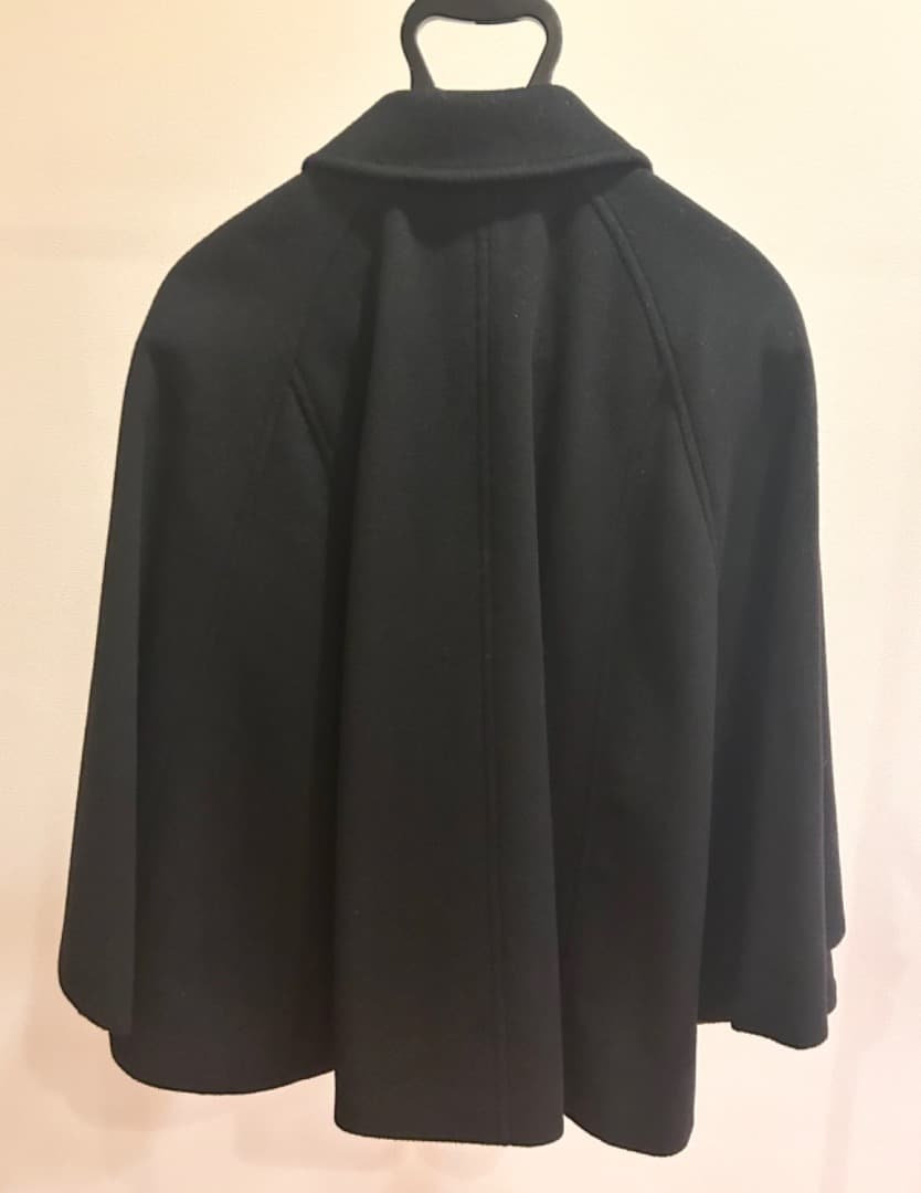 【美品】Paul Smith Black Labelウールポンチョコート(38)