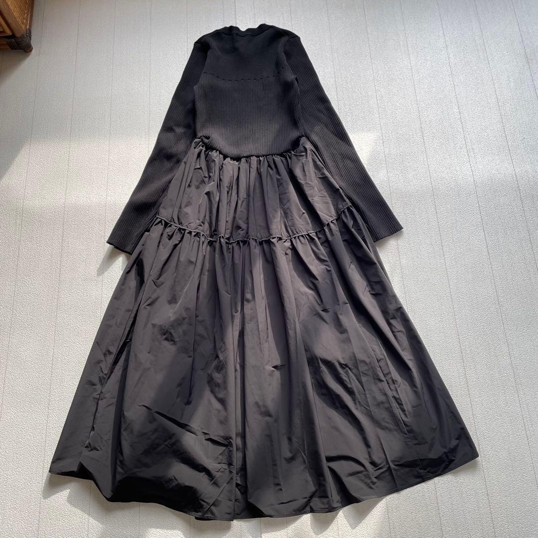 Arpege story タフタドッキングワンピース　ブラック　1