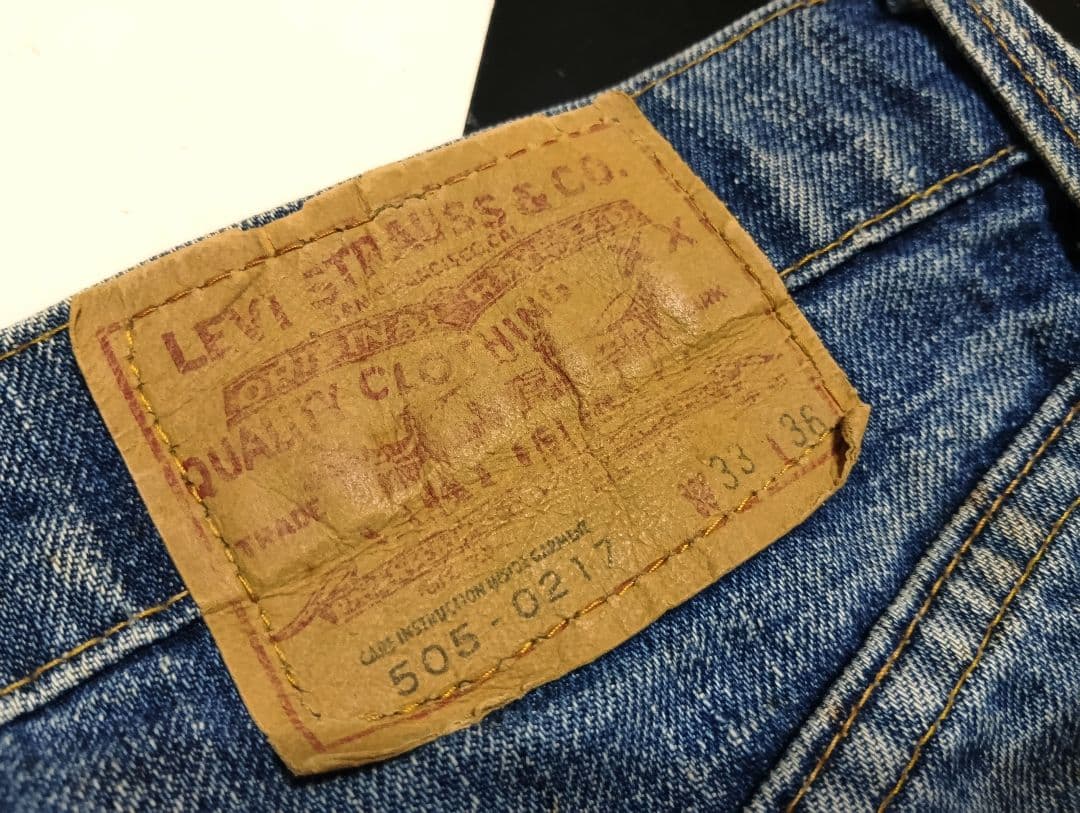ボ*ー様 ヴィンテージ LEVI'S505 66後期Lucky Star工場(1