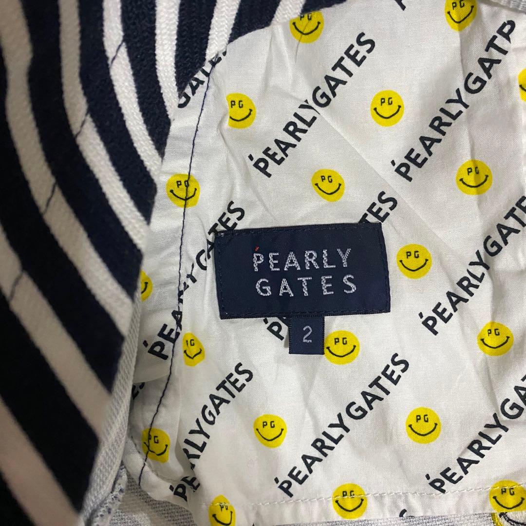 PEARLY GATES ボーダー ペイズリープリント　ショートパンツ