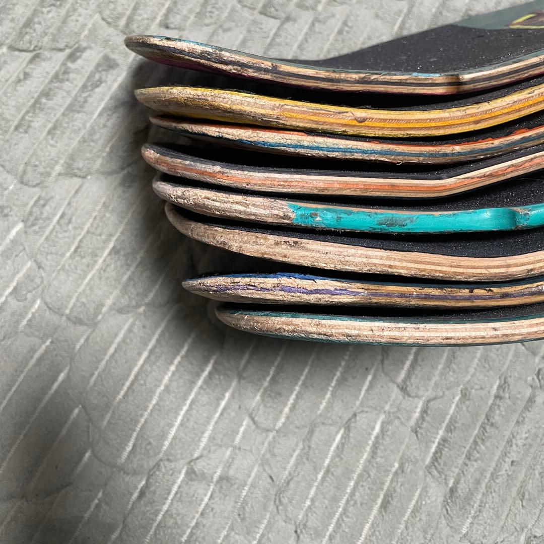 廃デッキ　希少　オールドシェイプ　スケボーデッキ　DIY まとめ売り　7枚